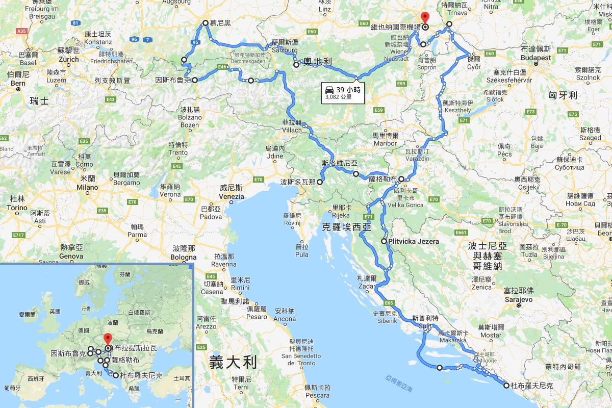 Map for Singapore Trip