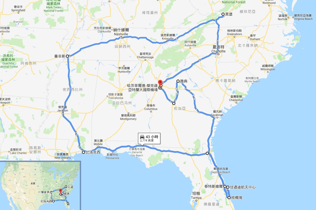 Map for Singapore Trip